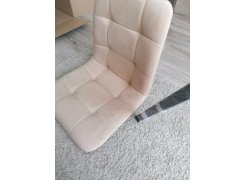 Стул на металлокаркасе Чилли синяя ткань / белый фото покупателя 646