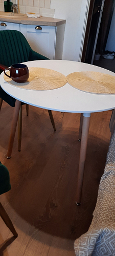 Стол Lorini 80 white / wood фото покупателя 9