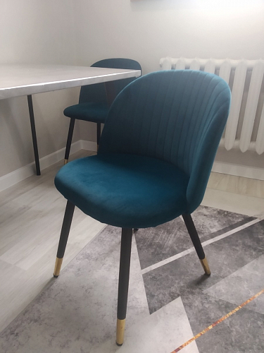 Стул на металлокаркасе Gabi gray / black фото покупателя 204