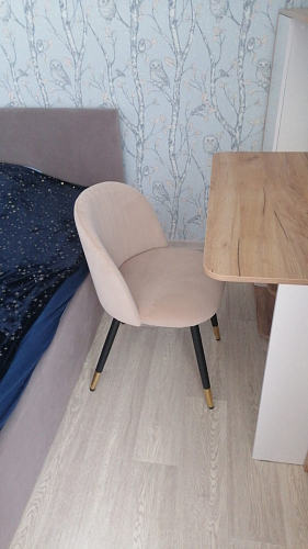 Стул на металлокаркасе Gabi gray / black фото покупателя 57