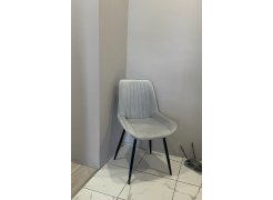 Стул на металлокаркасе Вейв светло-серый (hl 63) / 10К черный каркас фото покупателя 133