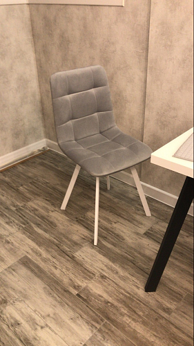 Стул на металлокаркасе Чилли К черный / зеленый фото покупателя 645