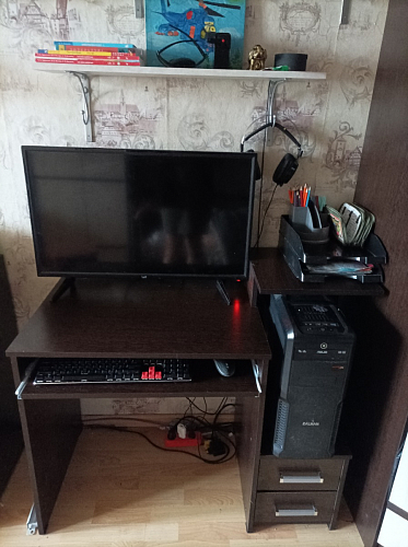 Компьютерный стол Джаз-24 левый дуб сонома фото покупателя 19