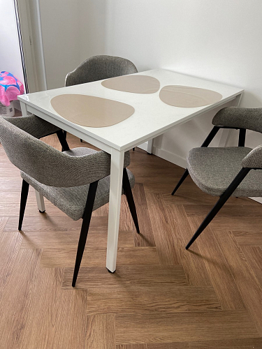 Стул на металлокаркасе Twin серый / черный фото покупателя 2