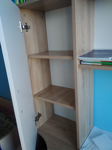 Стол компьютерный КСТ-16 бетон / белый фото покупателя 56