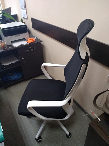 Компьютерное кресло Golem dark gray / gray / white фото покупателя 54