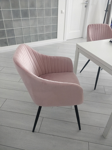 Стул на металлокаркасе Slam розовый фото покупателя 50