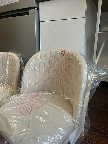 Стул на металлокаркасе Gabi 1 light purple / black фото покупателя 387