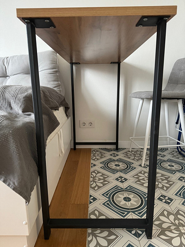 Барная стойка Дилан Лофт 120х40х90 бетон светлый фото покупателя 160