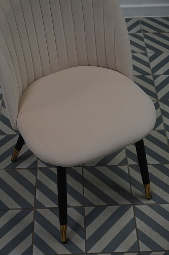 Стул на металлокаркасе Gabi 1 light blue / black / gold из шоурума 5