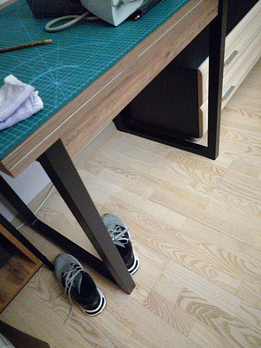 Стол Форли дуб велингтон / черный матовый фото покупателя 19