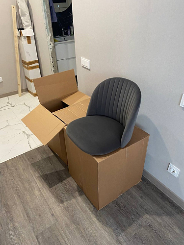 Стул на металлокаркасе Gabi 1 light purple / black фото покупателя 963