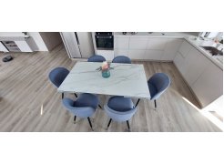 Стул на металлокаркасе Gabi 1 gray / black фото покупателя 135