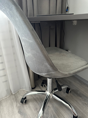 Компьютерное кресло Kolin с подушкой clear / white фото покупателя 260