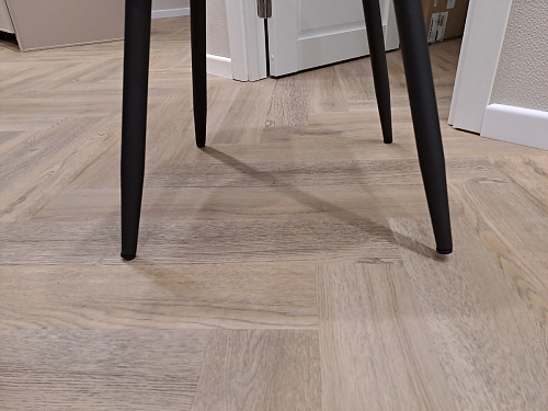 Стул на металлокаркасе Седа 360 К латте (velutto 08) / белый фото покупателя 229