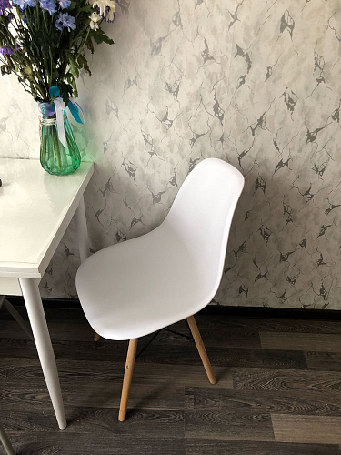 Стул Сindy Eames/Синди Имс мод. 001 yellow / natural фото покупателя 15
