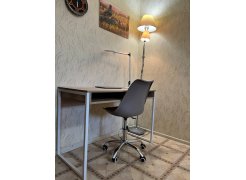 Письменный стол Леон Лофт бетон / черный матовый фото покупателя 17