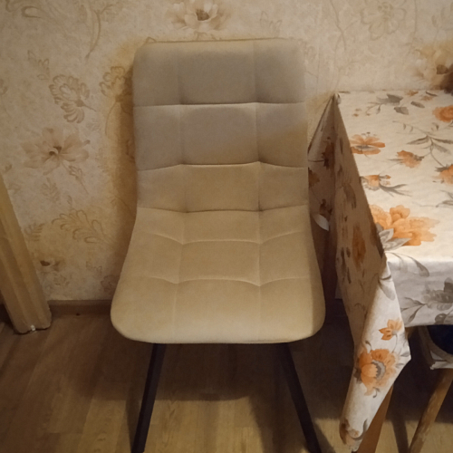 Стул на металлокаркасе Чилли горчичный / черный фото покупателя 1208