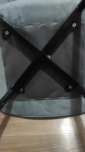 Стул на металлокаркасе Седа 360 К латте (velutto 08) / белый фото покупателя 319