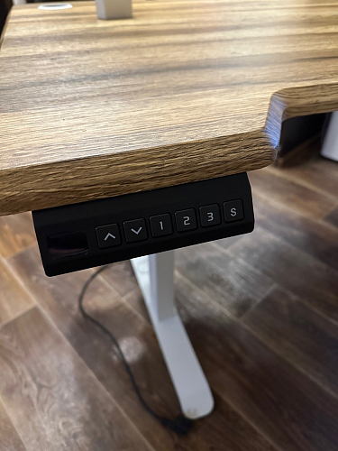 Компьютерный стол Маркос 140х80 тауп / черный фото покупателя 32