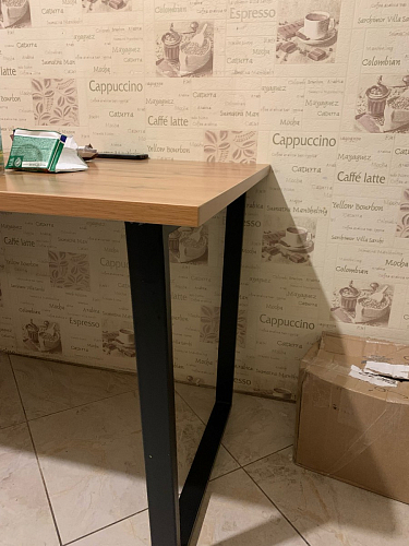 Стол раскладной Лота Лофт 120 25 мм юта / черный матовый фото покупателя 879