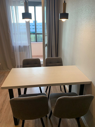 Стул на металлокаркасе Чилли К черный / зеленый фото покупателя 357