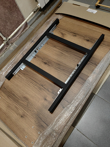 Стол Лота Лофт 120 32 мм бетон / черный матовый фото покупателя 574