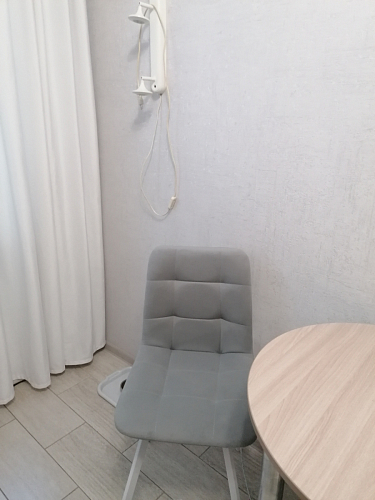 Стул на металлокаркасе Чилли синяя ткань / белый фото покупателя 294