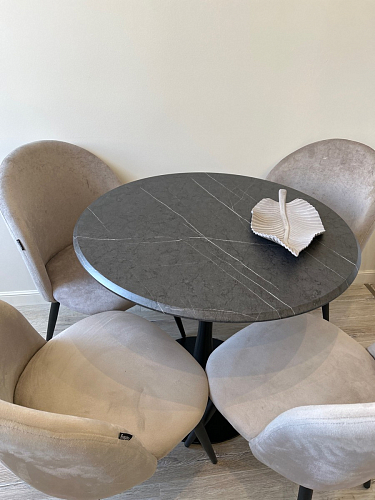 Стол Тулип 90х73 дуб вотан / белый фото покупателя 26