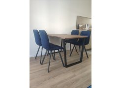 Стол Лота Лофт 120 25 мм дуб делано темный / черный матовый фото покупателя 661