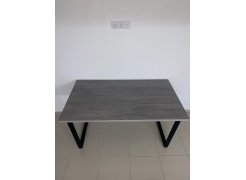 Деревянный стол Лота Лофт 120(160)х75 черный матовый / бетон светлый фото покупателя 698