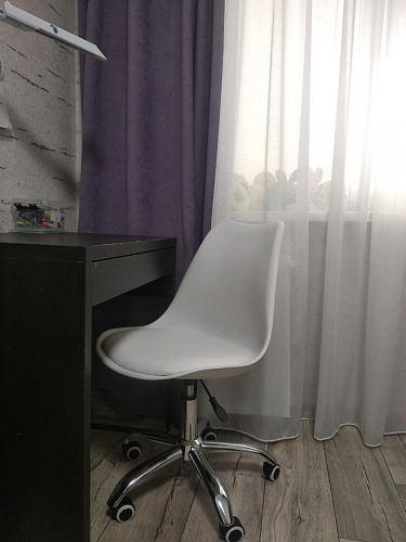 Компьютерное кресло Kolin с подушкой clear / white фото покупателя 557