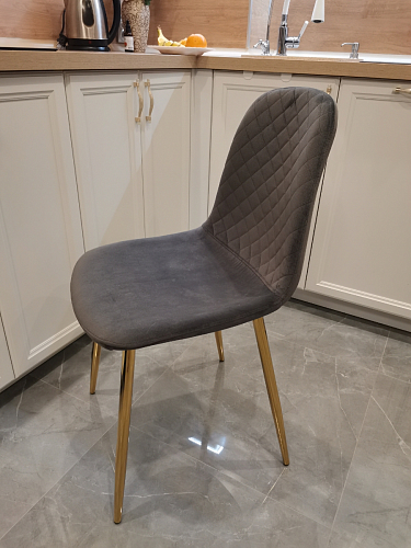 Стул на металлокаркасе Dabl 01 champagne / gold фото покупателя 109