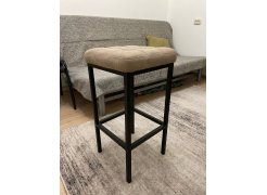 Барный стул Лофт кожзам d1 / черный матовый фото покупателя 48