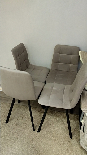 Комплект стульев Чилли 2 шт бежевый / черный фото покупателя 1494