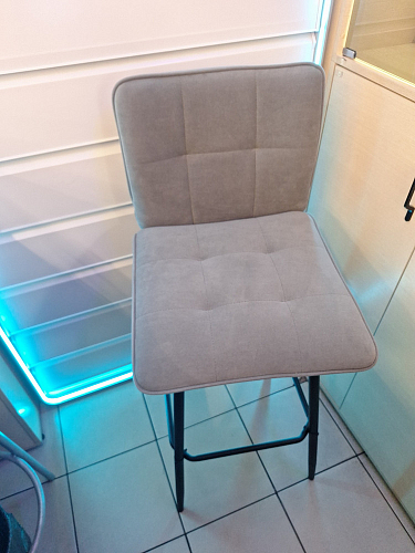 Полубарный стул Bari/Бари серый велюр фото покупателя 37