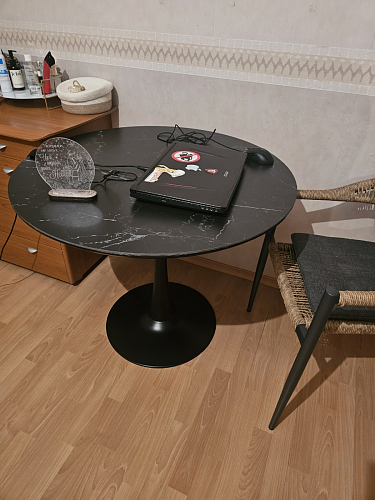 Стол Тулип 90х73 дуб вотан / белый фото покупателя 71