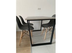 Стол Лота Лофт 140 25 мм черный матовый / бетон фото покупателя 415