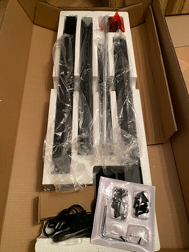 Компьютерный стол Маркос 140х80 голубой / черный фото покупателя 29