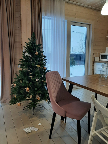 Стул на металлокаркасе Kora green / black фото покупателя 280