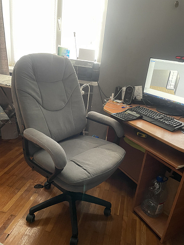 Компьютерное кресло Comfort lux серый фото покупателя 40