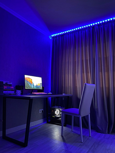 Деревянный стол Лота Лофт 140х80 черный матовый / бетон светлый фото покупателя 387