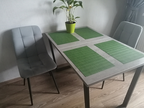 Стол раскладной Лота Лофт 120 25 мм юта / черный матовый фото покупателя 24