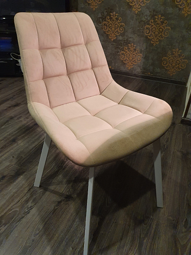 Стул на металлокаркасе Челси бежевый / белый каркас фото покупателя 68