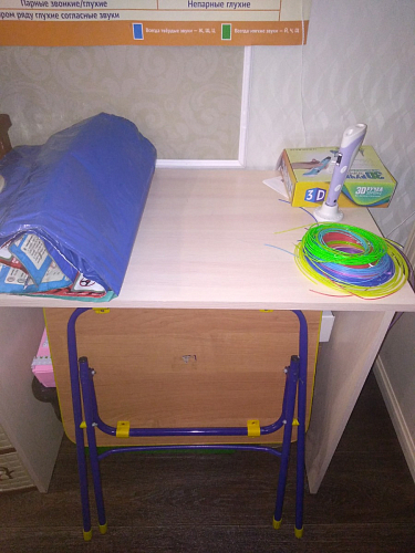 Стол письменный Kiwi белый - Уцененный экземпляр фото покупателя 21