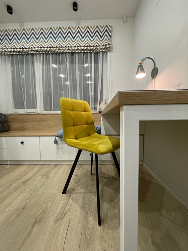 Стул на металлокаркасе Чилли бирюзовый / белый фото покупателя 1394