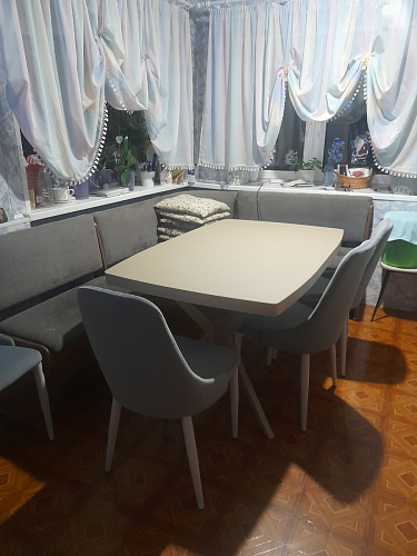 Стул на металлокаркасе Kora beige / black фото покупателя 448