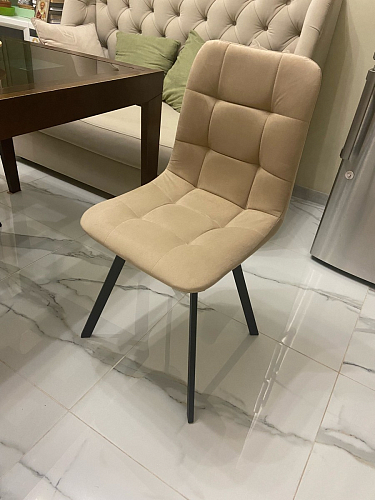 Комплект стульев Чилли 2 шт бежевый / черный фото покупателя 297