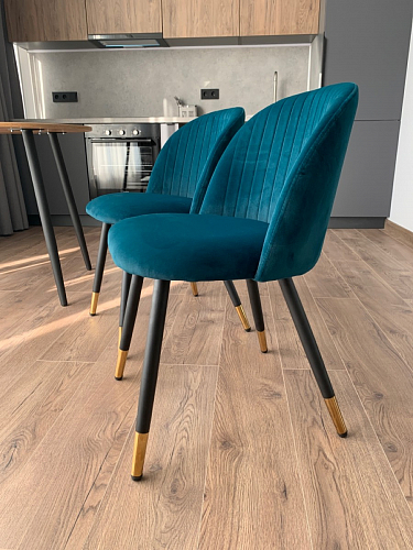 Стул на металлокаркасе Gabi 1 light purple / black фото покупателя 36