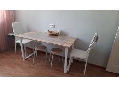 Стол Лота Лофт 140 25 мм юта / белый матовый фото покупателя 358